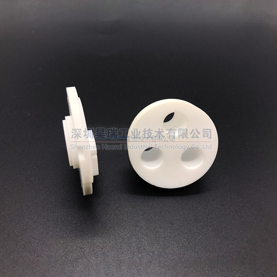 Customized Machinable Glass Ceramic, Low Thermal Conductivity Excellent Insulator small round shaped ceramic parts, 