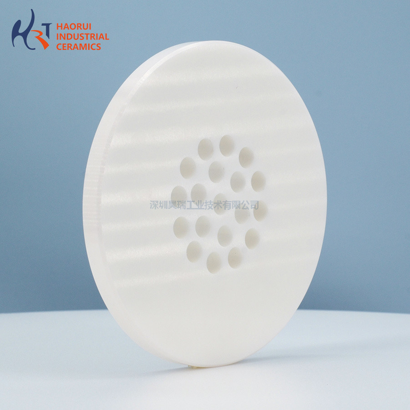 Customized Zirconia Porous Ceramic Disc / Multi-Hole Fixture Plate for Semiconductor & Laser Equipment