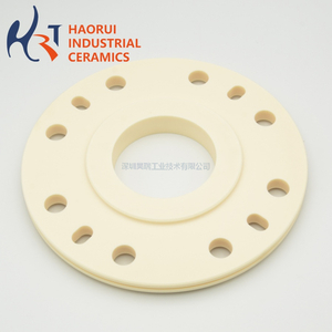 High Precision Alumina Ceramic Ring Flange for Semiconductor Equipment | CNC Machined Al₂O₃ Parts