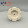 Custom 99% Alumina Ceramic Threaded Base Plate – CNC Precision Machining for High-Temperature & Vacuum Applications