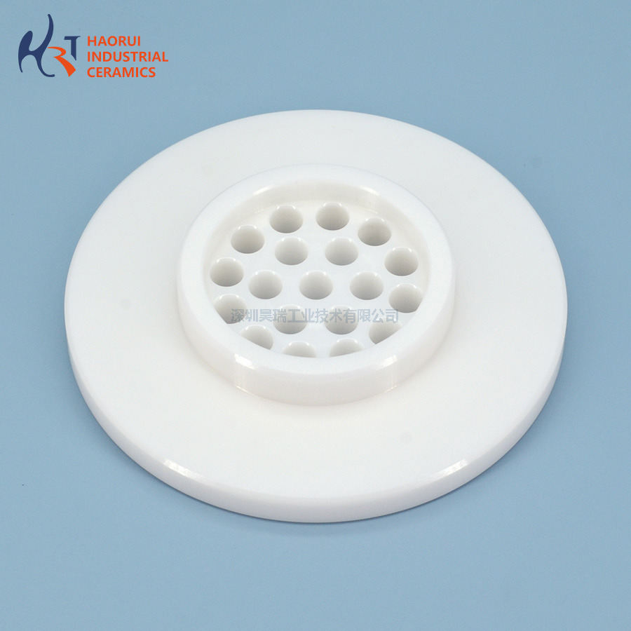 Customized Zirconia Porous Ceramic Disc / Multi-Hole Fixture Plate for Semiconductor & Laser Equipment