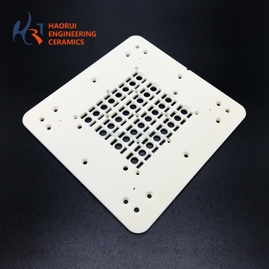 High Precision Custom 95% 99% Alumina Ceramic Structural Parts CNC Machining Al2O3 Industrial Ceramic Components