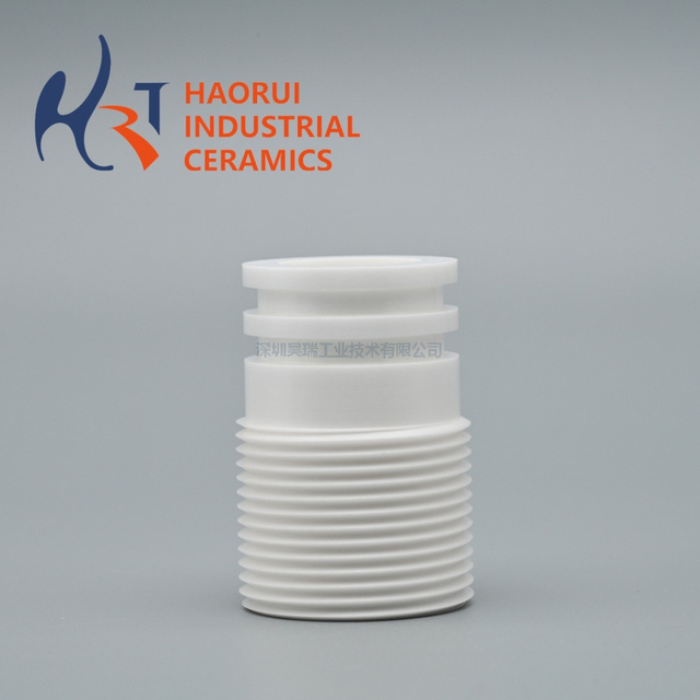 High-Precision Zirconia Threaded Tube | Custom CNC Machined ZrO₂ Ceramic Parts