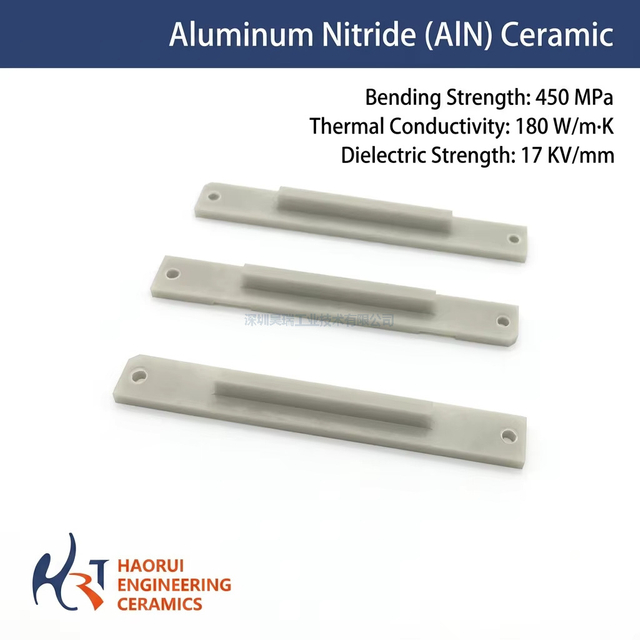 High Bending Strength Aluminum Nitride Ceramic High Heat Conductivity AlN Aluminum Nitride Ceramic Sheet