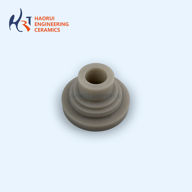 CNC High Thermal Conductivity AIN Insulating Button Part Aluminum Nitride Ring Ceramic Washer