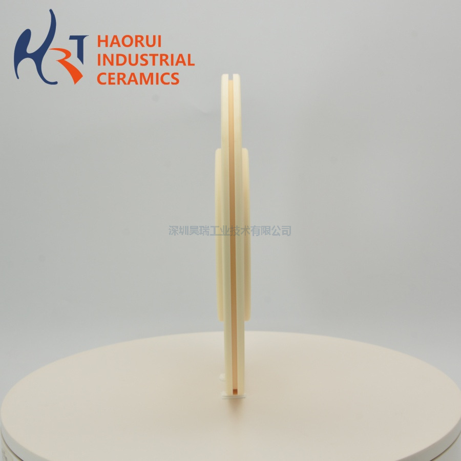High Precision Alumina Ceramic Ring Flange for Semiconductor Equipment | CNC Machined Al₂O₃ Parts
