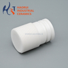High-Precision Zirconia Threaded Tube | Custom CNC Machined ZrO₂ Ceramic Parts