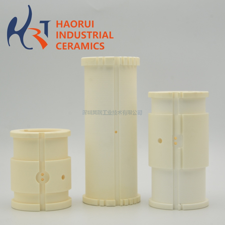 High Purity Alumina Ceramic Coil Former | Insulation Ceramic Coil Bobbin for Semiconductor Equipment