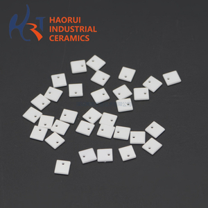 High Precision Zirconia Ceramic Punch Pad with Center Hole | Custom ZrO2 Pressing Parts