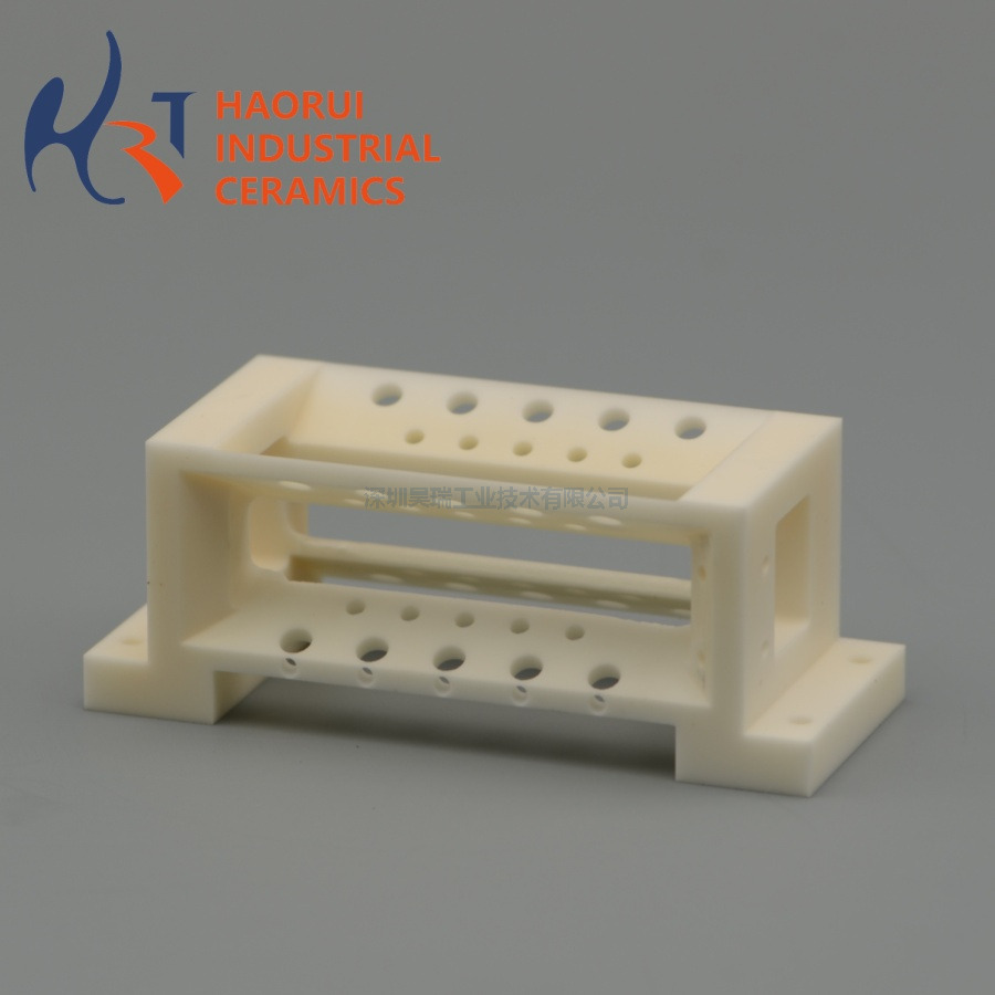Custom Precision Alumina Ceramic Ion Trap Holder Frame for High Vacuum Equipment