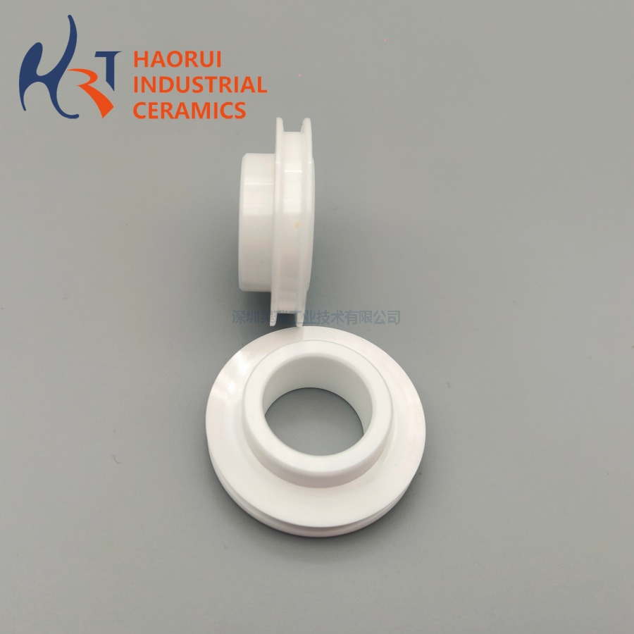 Custom Machined ZTA Zirconia Ceramic Roller Guide Wire Ceramic Parts CNC Precision ±0.01mm