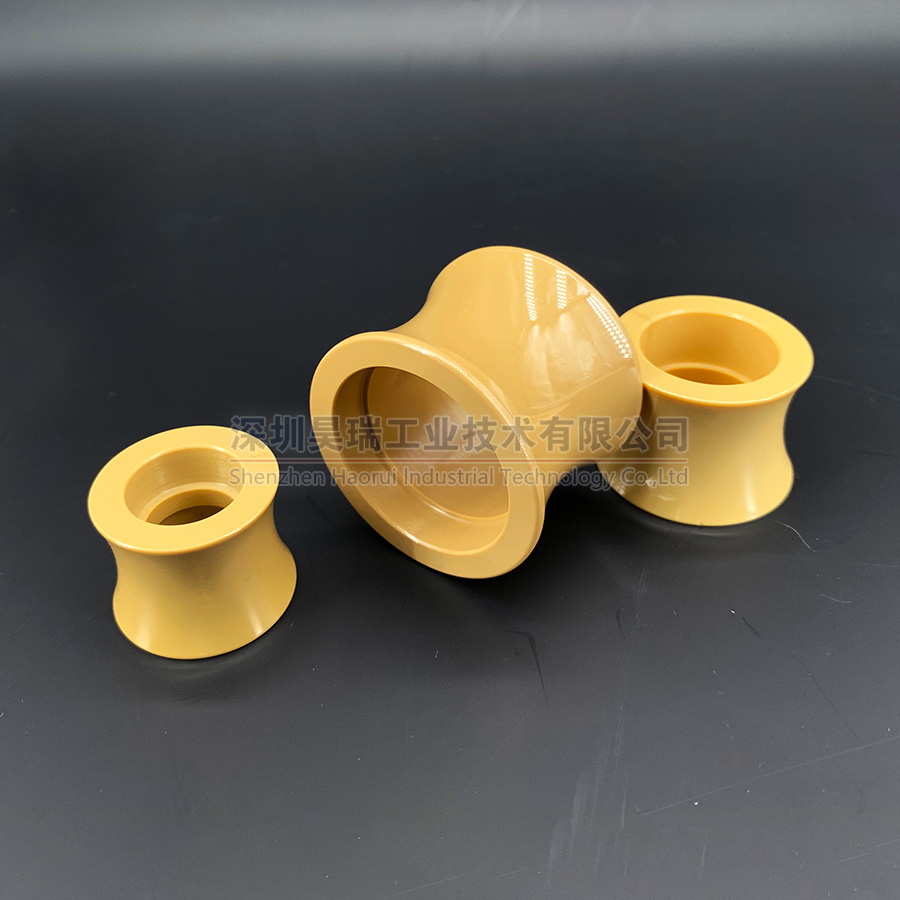 Customized Magnesia-stabilized zirconia Mg-PSZ Yellow zirconia ceramic tube wheel parts