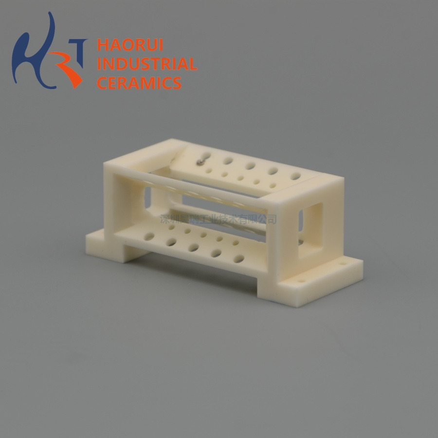 Custom Precision Alumina Ceramic Ion Trap Holder Frame for High Vacuum Equipment