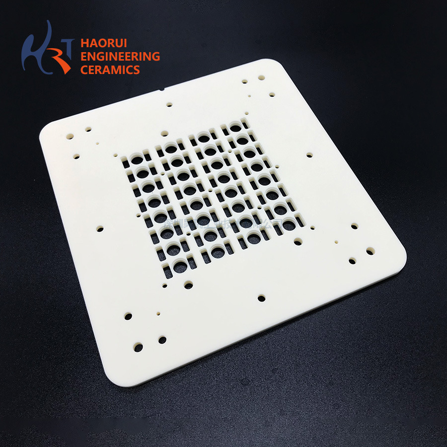 High Precision Custom 95% 99% Alumina Ceramic Structural Parts CNC Machining Al2O3 Industrial Ceramic Components