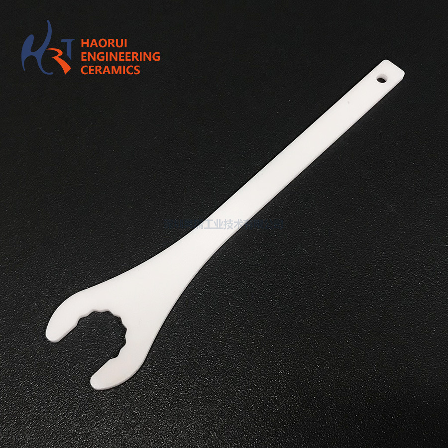 Zirconia Ceramic Hook Spanner | Non-Magnetic Insulating ZrO2 Wrench Tool