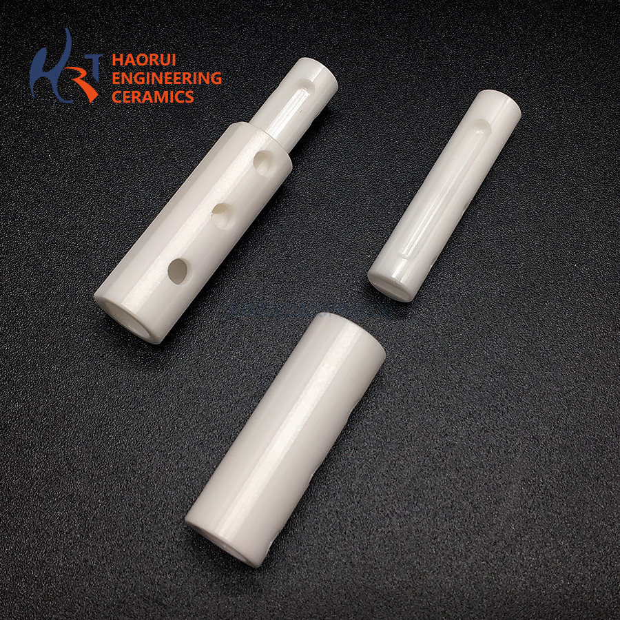  Zirconia Ceramic Valve Plunger | Custom ZrO2 Valve Core with Cross Holes for Fluid Control