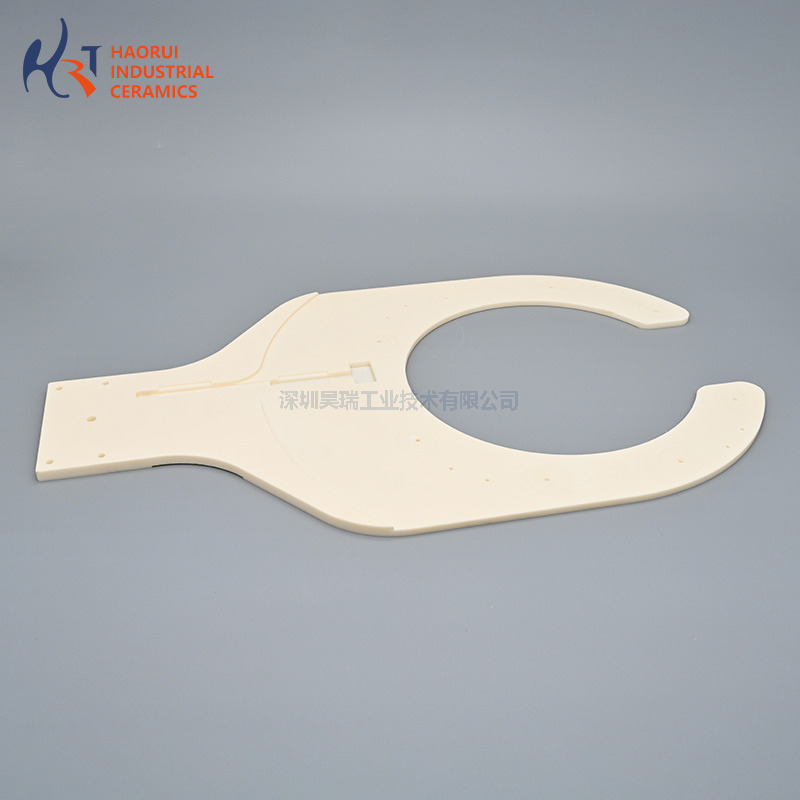Custom Alumina Ceramic Tines Fork Arm for Semiconductor Industrial Wafer Handling | High Precision Al2O3 Ceramic Components