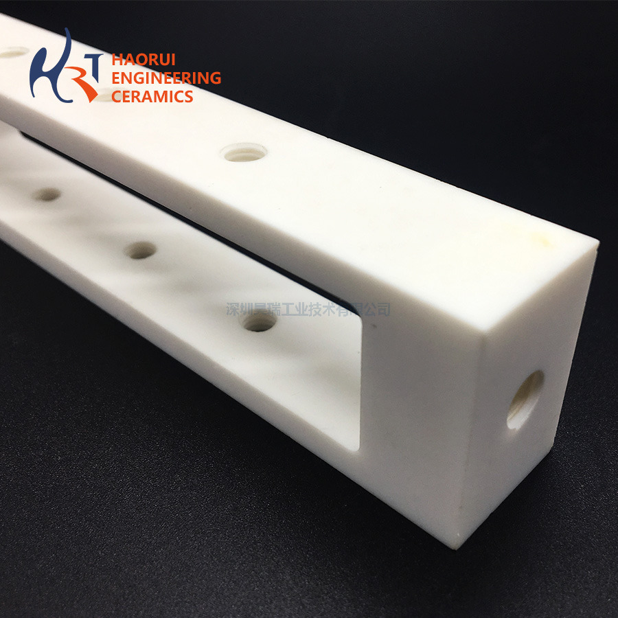 Custom High Precision Alumina Ceramic Threaded Parts CNC Machined Al2O3 Industrial Ceramic Components