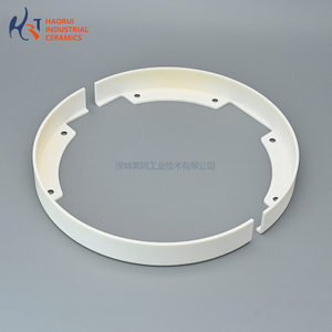 Custom Alumina Ceramic Half Ring & Split Ring Segments | Precision Machined Al2O3 Ring Parts