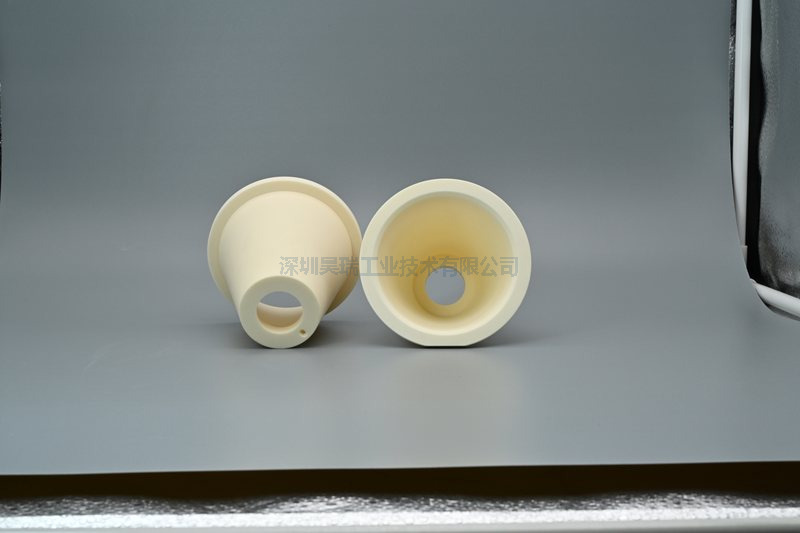 Custom Alumina Ceramic Conical Sleeve | Tapered Al2O3 Ceramic Bushing & Cone Parts