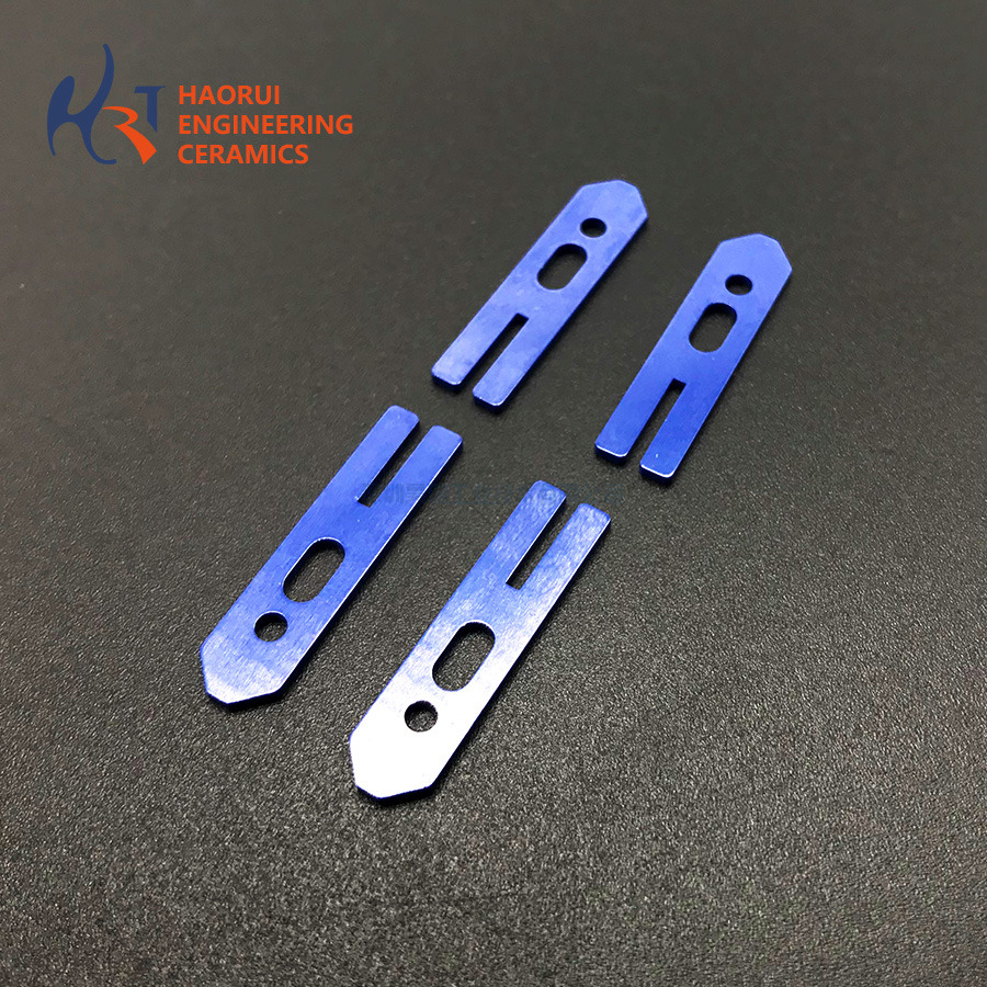 Blue Zirconia Ceramic Slotted Fork Bars | ZrO2 Fiber Fork Arms for Splicers