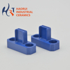 Blue Zirconia Ceramic Seat Block | Multi-Hole ZrO2 Fixture Seat