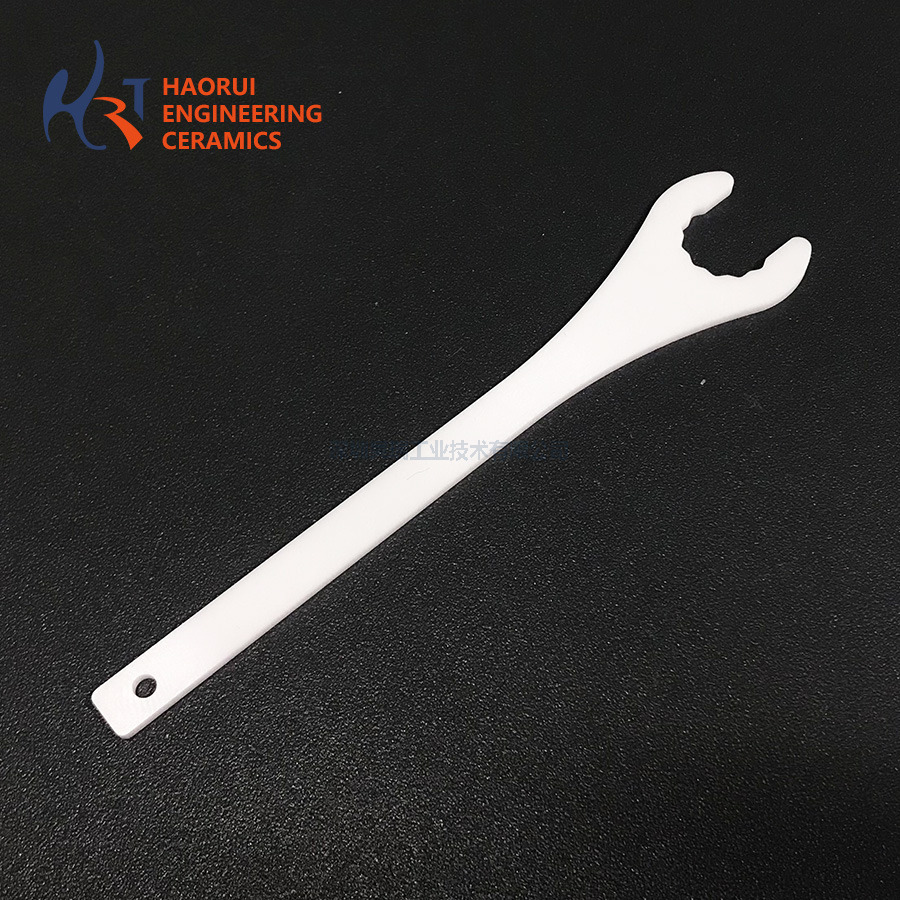 Zirconia Ceramic Hook Spanner | Non-Magnetic Insulating ZrO2 Wrench Tool