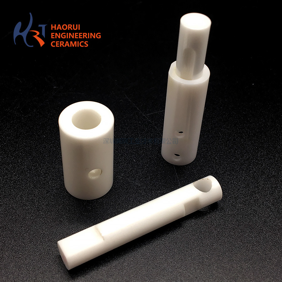  Zirconia Ceramic Valve Plunger | Custom ZrO2 Valve Core with Cross Holes for Fluid Control