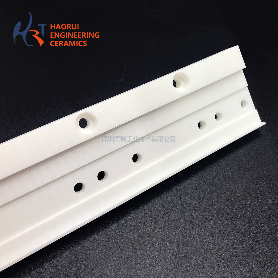 Zirconia Ceramic Guide Rail Strip | Multi-Hole ZrO2 Machined Ceramic Bar