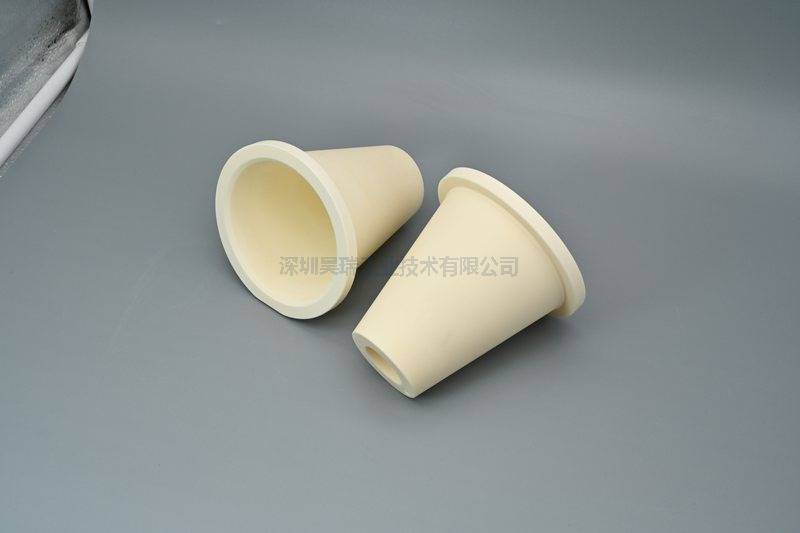 Custom Alumina Ceramic Conical Sleeve | Tapered Al2O3 Ceramic Bushing & Cone Parts