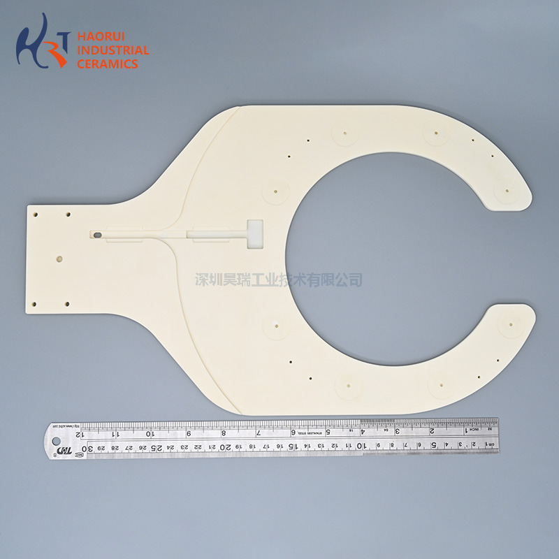 Custom Alumina Ceramic Tines Fork Arm for Semiconductor Industrial Wafer Handling | High Precision Al2O3 Ceramic Components