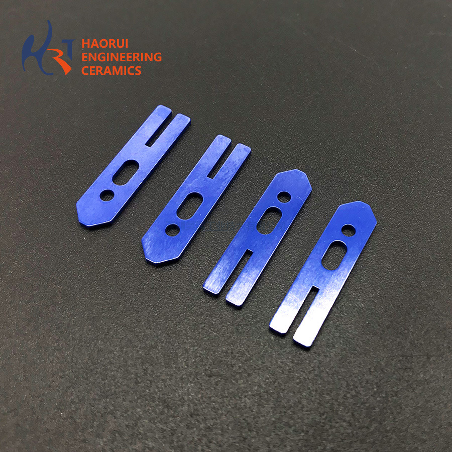 Blue Zirconia Ceramic Slotted Fork Bars | ZrO2 Fiber Fork Arms for Splicers