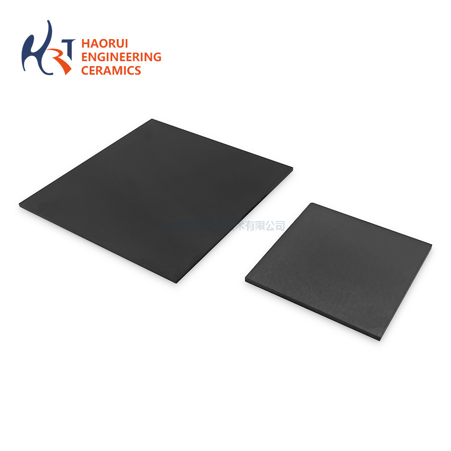 Si3N4 Wear Plates & Ground Sheets | Black Silicon Nitride Panel Blanks for Hot Fixture Tables
