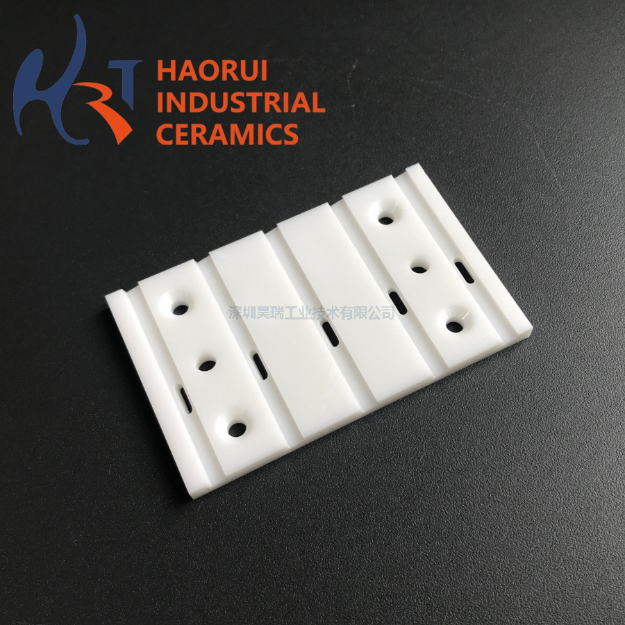 White Zirconia Ceramic Flanged Cover Plate | ZrO2 Insulating End Cap