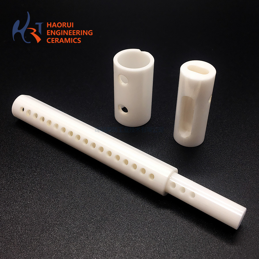  Zirconia Ceramic Valve Plunger | Custom ZrO2 Valve Core with Cross Holes for Fluid Control