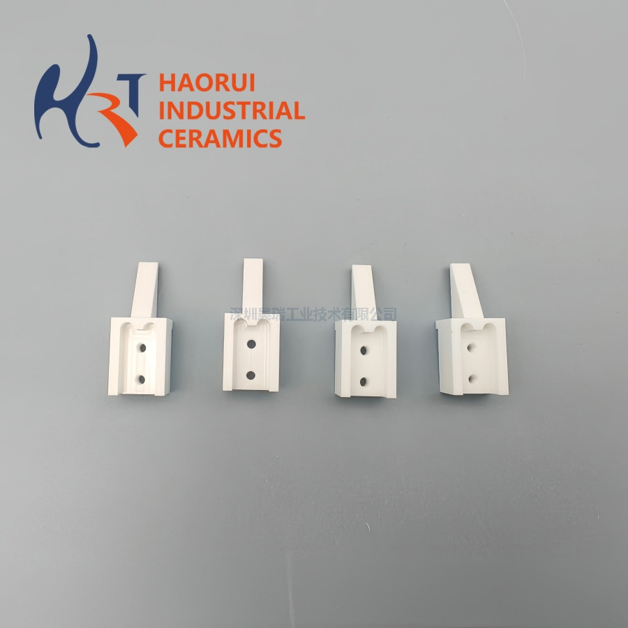 Custom Zirconia Ceramic Clip ZrO2 Structural Component CNC Machined Wear Resistant Precision Ceramic Parts Factory Direct
