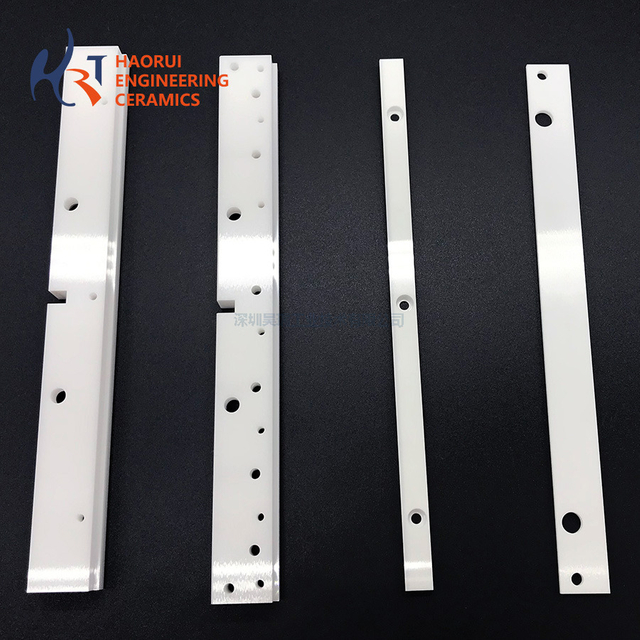 Custom Zirconia Ceramic Strip Parts | Slotted ZrO2 Machined Bars for Precision Fixtures