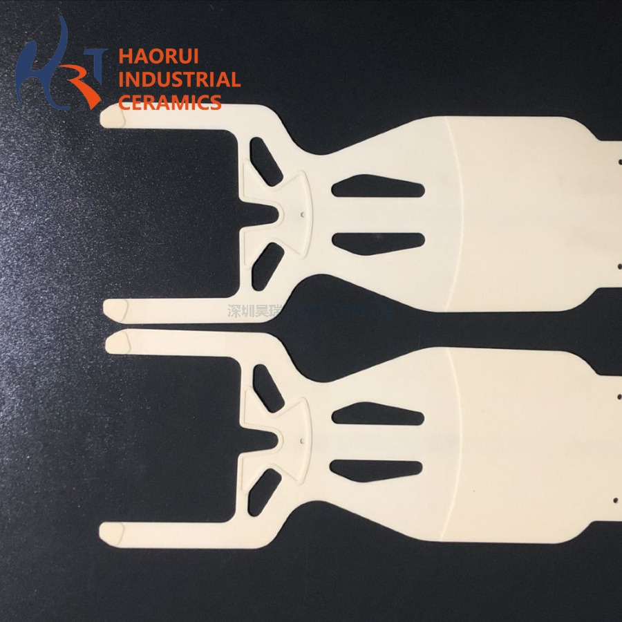Custom Al2O3 Ceramic Fork Arm Industrial Semiconductor Ceramic Components
