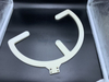 Alumina Ceramic C-Shaped Clamp Ring | Custom Open Ring Segment with Mounting Tabs