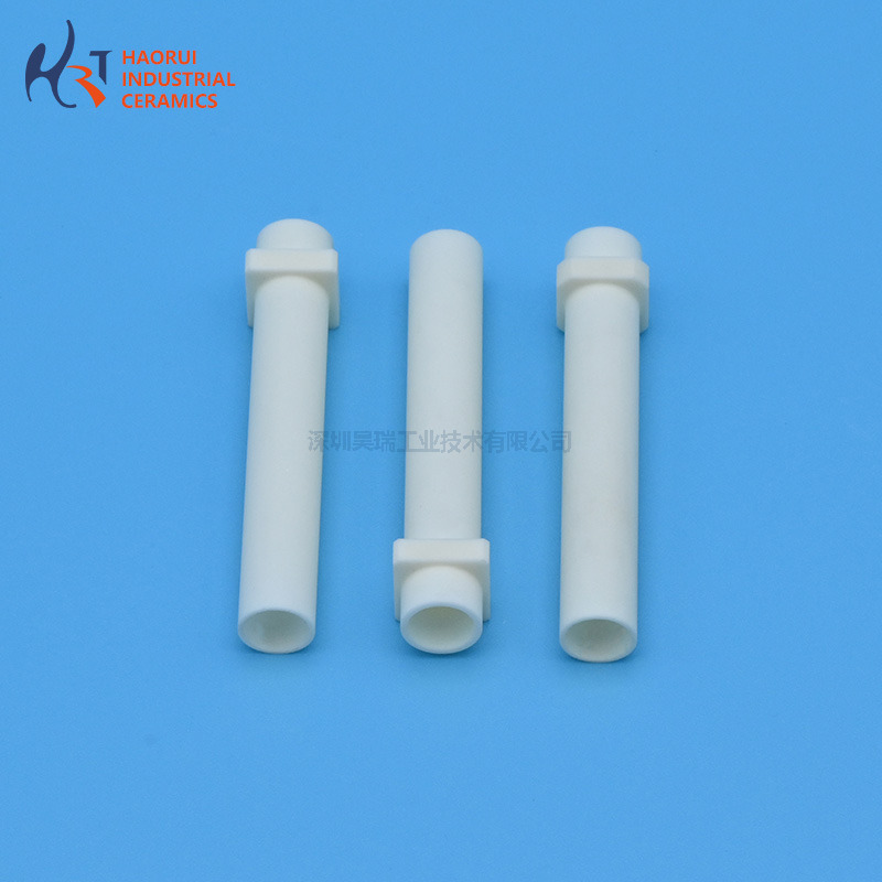 Alumina Ceramic Nozzle Insulating Sleeve | Wear & Heat Resistant Ceramic Spacer for Welding and Spray Guns