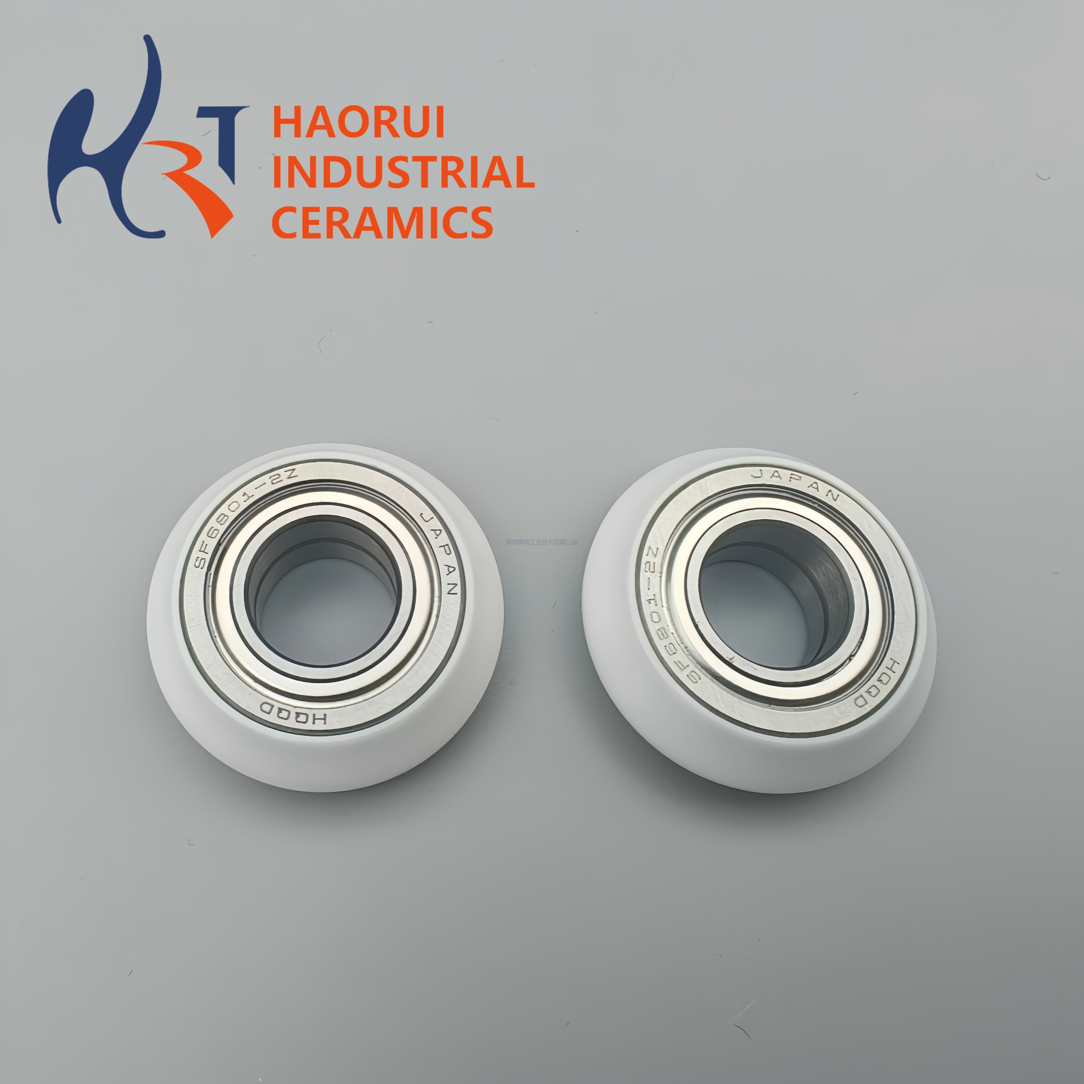 Custom CNC Machined Zirconia Ceramic Measuring Roller Assembly with Bearing