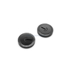 Black Zirconia Ceramic Disc | ZrO2 Rotor Plate with Grooves & Holes