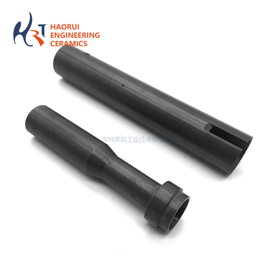 Silicon Nitride Ceramic Stepped Tubes | Custom Si3N4 Structural Cylinders with Slots