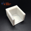 White Zirconia Ceramic U-Channel Base | Custom ZrO2 Fixture Base Block