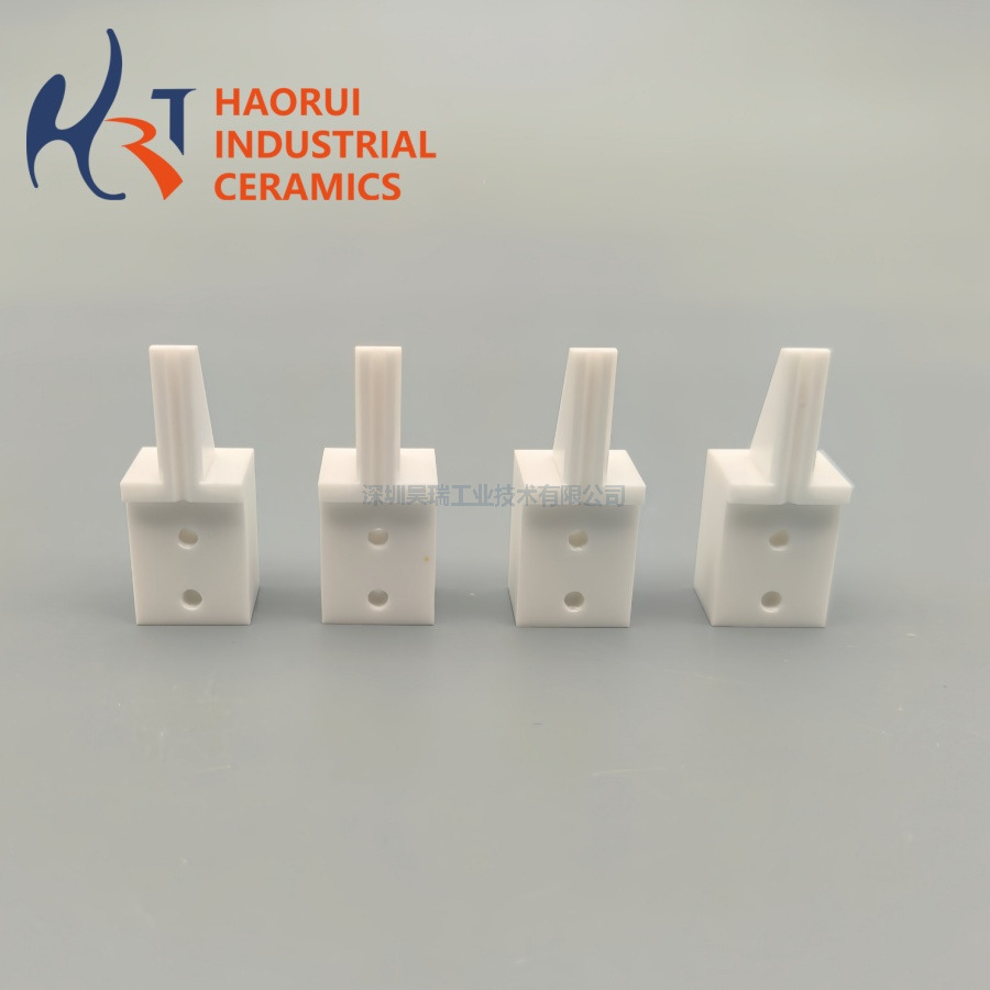 Custom Zirconia Ceramic Clip ZrO2 Structural Component CNC Machined Wear Resistant Precision Ceramic Parts Factory Direct