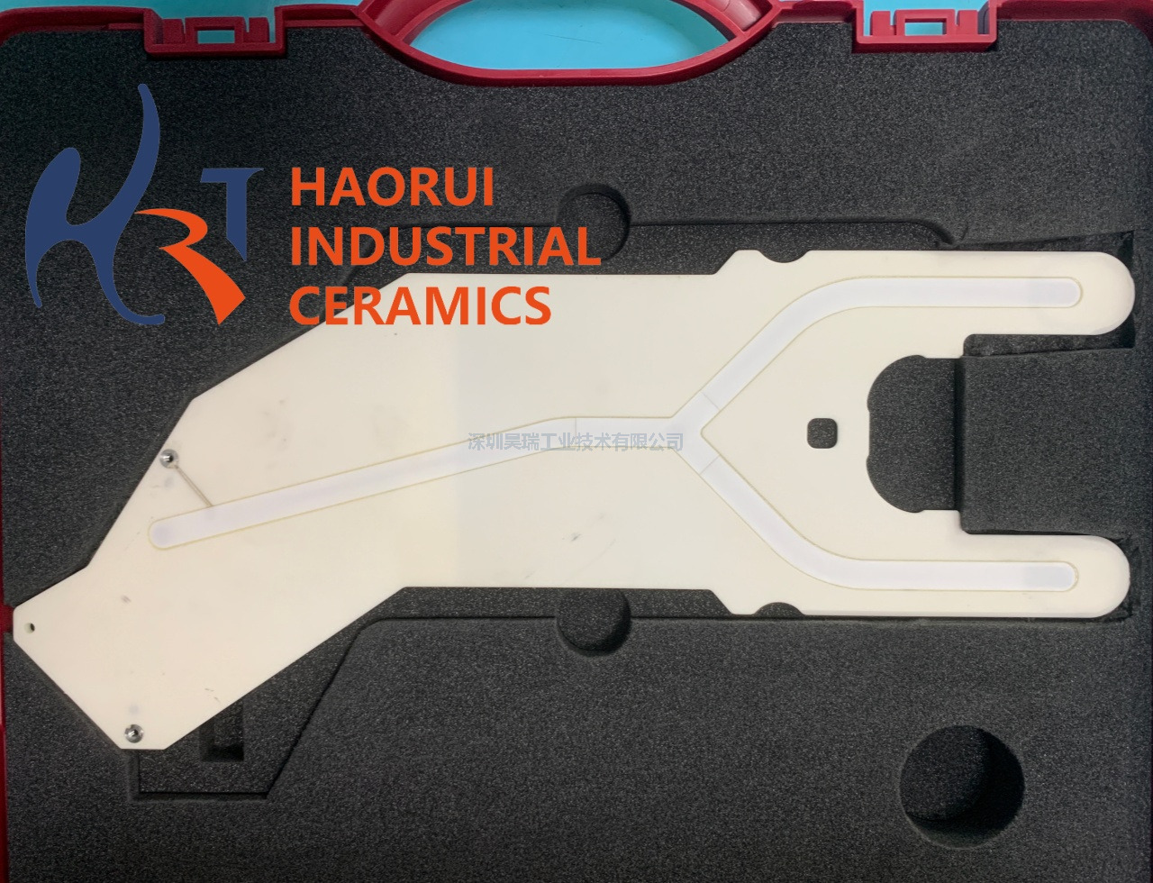 Custom Al2O3 Ceramic Fork Arm Industrial Semiconductor Ceramic Components