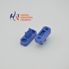 Blue Zirconia Ceramic Seat Block | Multi-Hole ZrO2 Fixture Seat