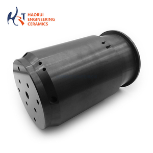 Silicon Nitride Ceramic Tube Custom Si3N4 Pipe with Cross Holes High Temperature Insulating Cylinder