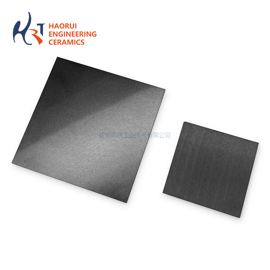 Si3N4 Wear Plates & Ground Sheets | Black Silicon Nitride Panel Blanks for Hot Fixture Tables