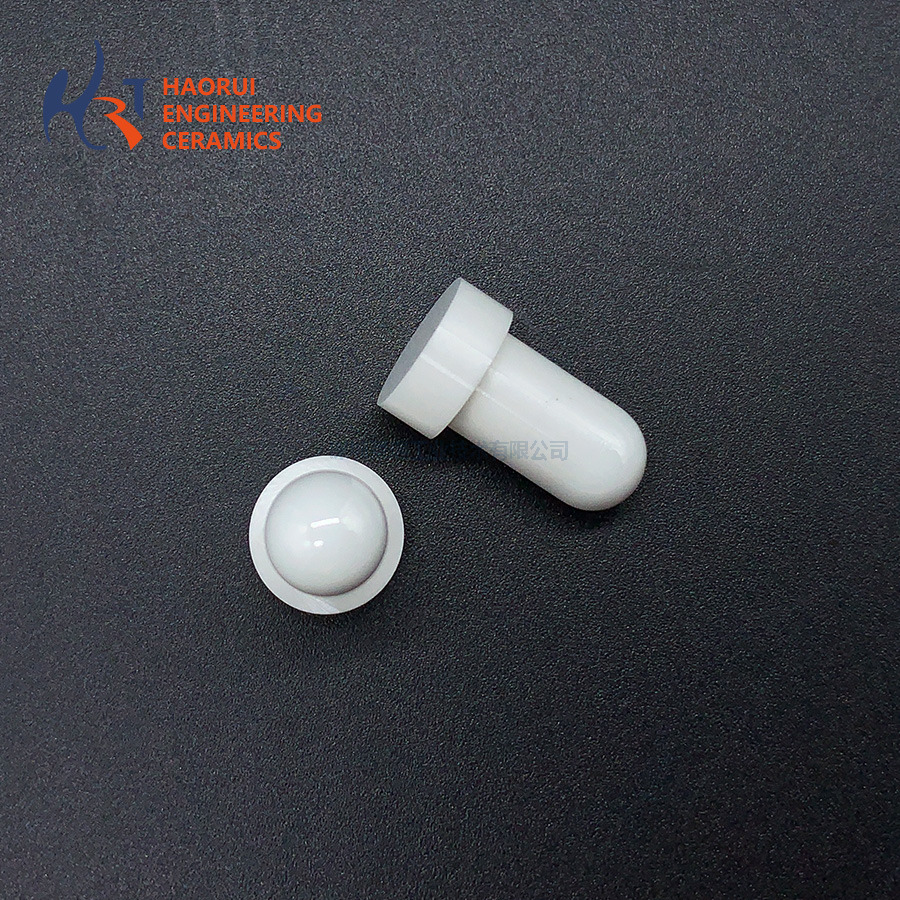 White Zirconia Ceramic Stepped Positioning Pin | Bullet-Nose ZrO2 Locating Pin